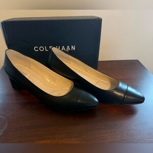 Cole Haan Leather Women’s Go-To Block Heel Pumps 45mm